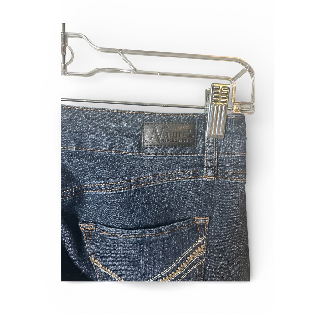 Natural Reflections Womens Dark Wash Skinny Jeans Size 6A Blue Denim Pants - Picture 3 of 7